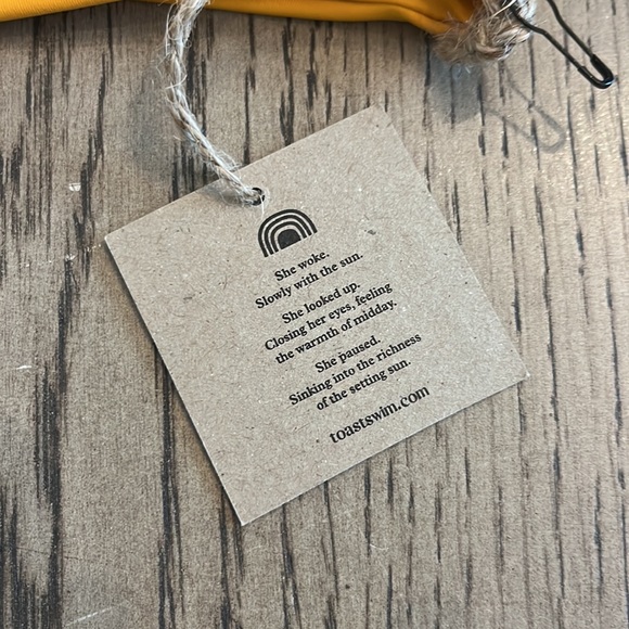 Toast swim x free people signature one strap bikini top large NWT - Picture 6 of 9